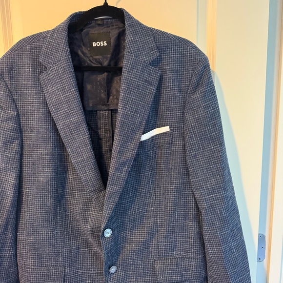 New! Hugo Boss Navy Blue Sport Coat Blazer | 46R - Picture 5 of 9